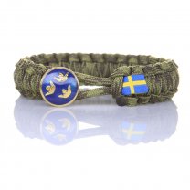 Paracord armband 20cm Svensk Soldat M90 Camo-RC